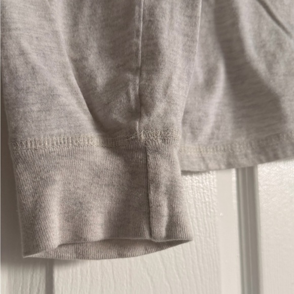 7Souls New York Men's Gray Long Sleeve Henley 1/4 Button Shirt Size L - Picture 8 of 10